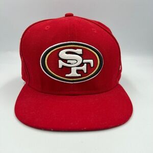 New Era 59FIFTY San Francisco 49ers Fitted‎ Hat Size 7 3/4 Red NFL Cap